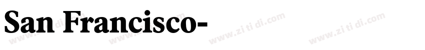 San Francisco字体转换